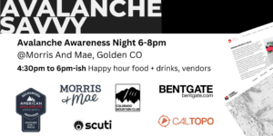 Avalanche Awareness Night at Morris & Mae, Golden