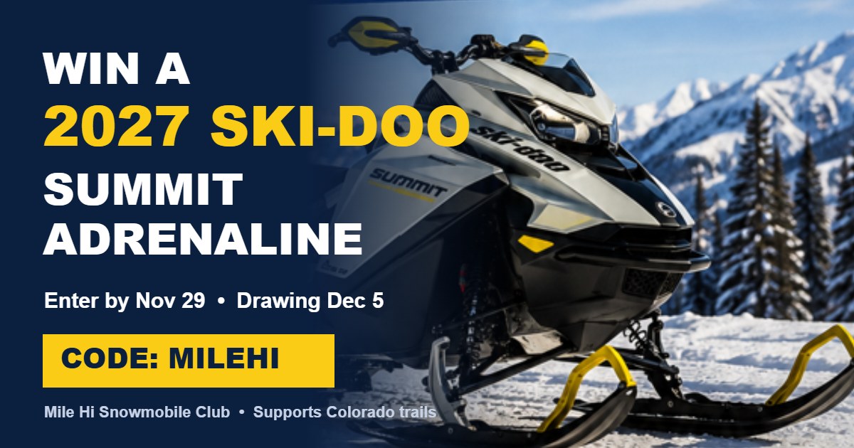 Win a 2027 Ski-Doo Summit Adrenaline – Mile Hi Snowmobile Club sweepstakes